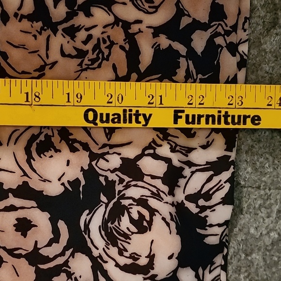 Ann Taylor wrap short puff sleeve blouse brown/black flower fairy fall 0 y2k - Picture 11 of 11